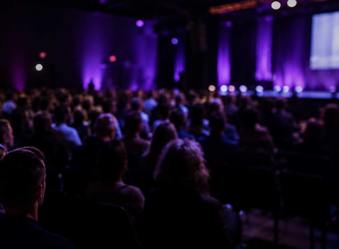 Audience at speaking event